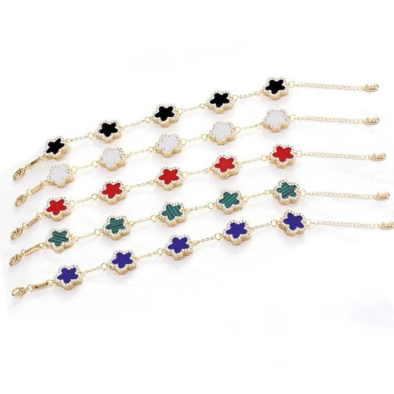 ''KLAVER'' GOUDEN ARMBAND