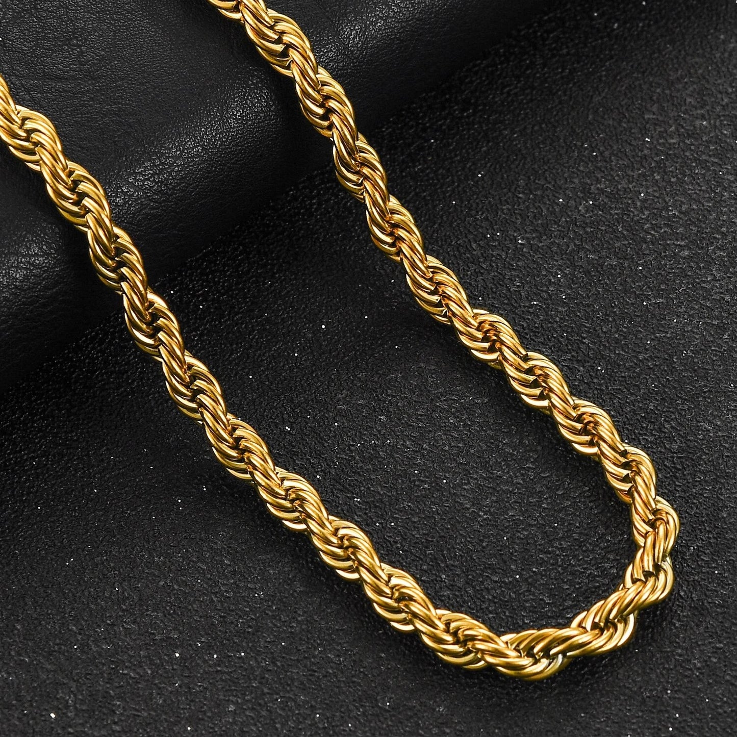 "ROPE" GOUDEN KETTING (4MM)