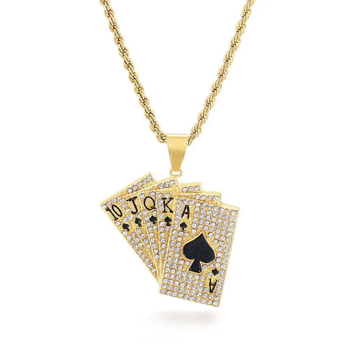 "POKER" GOUDEN HANGER
