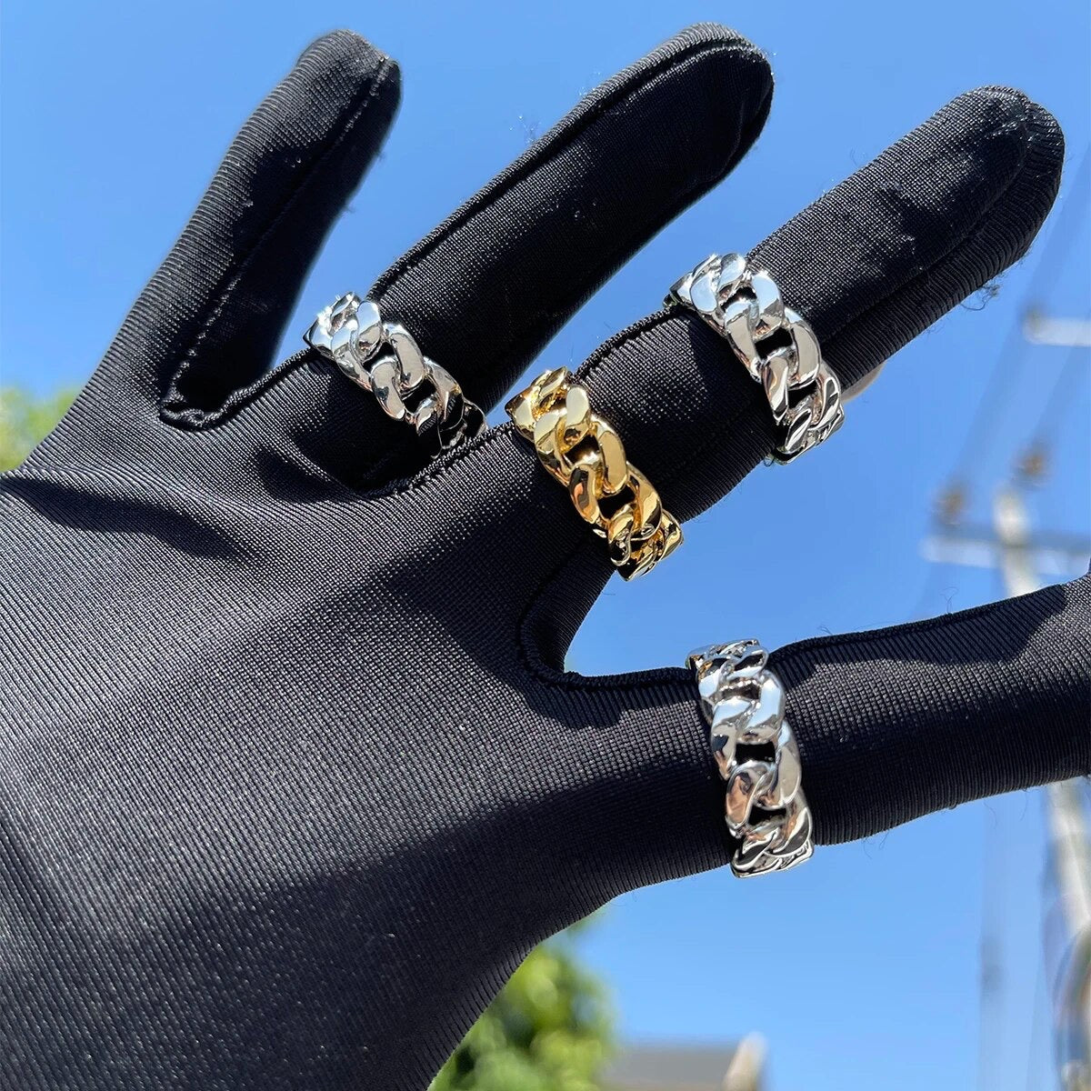 ''CUBAN'' ZILVEREN RING