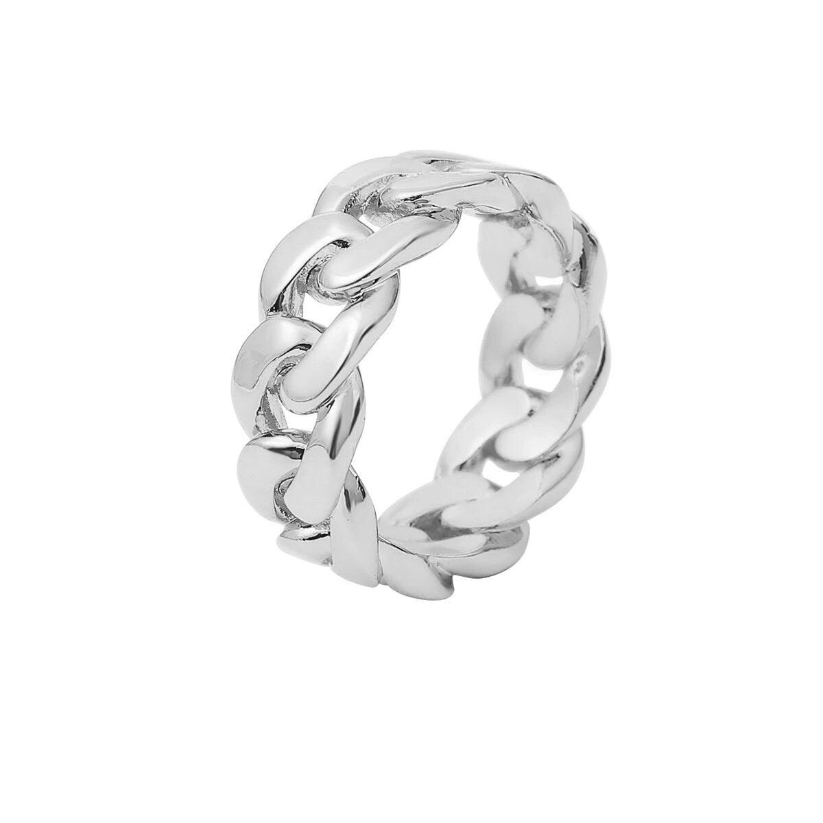 ''CUBAN'' ZILVEREN RING