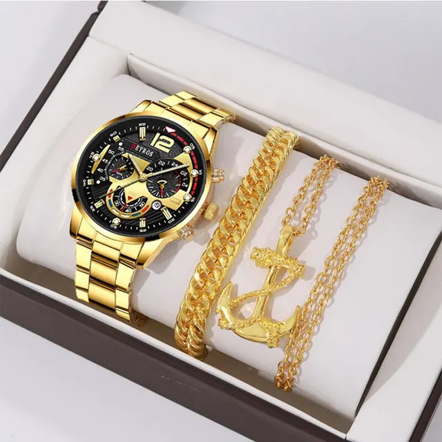 ''ANKER'' GOUDEN HORLOGEBOX