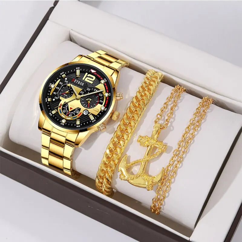 ''ANKER'' GOUDEN HORLOGEBOX
