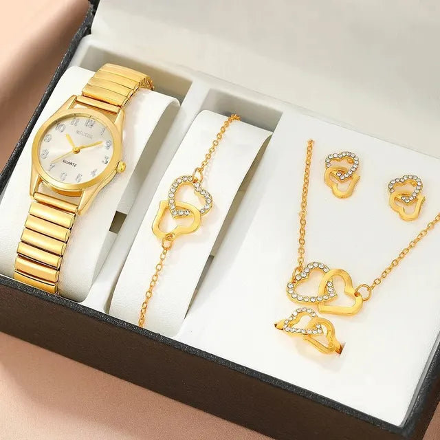 ''HARTJES" GOUDEN HORLOGEBOX