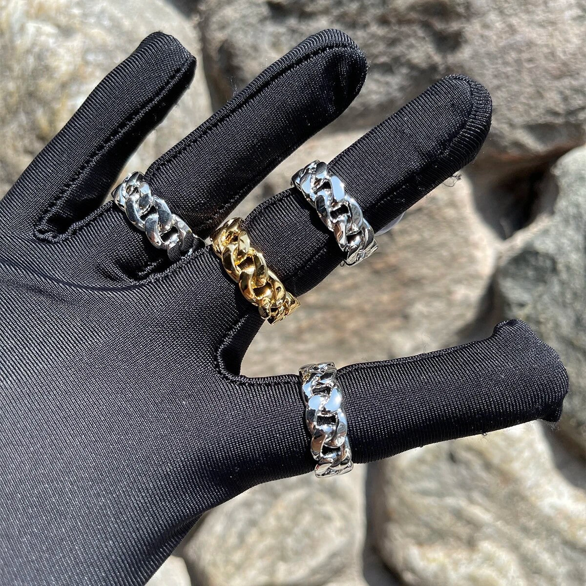 ''CUBAN'' GOUDEN RING