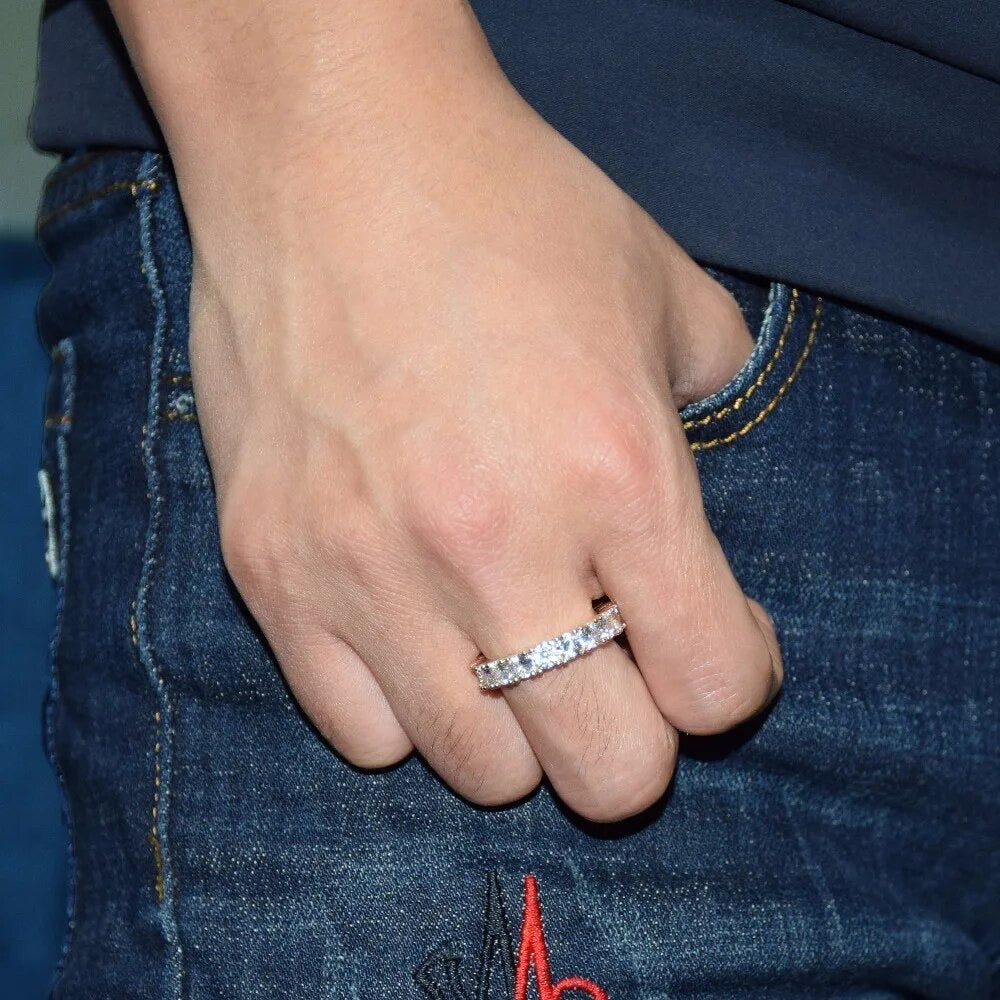 ''TENNIS'' ZILVEREN RING