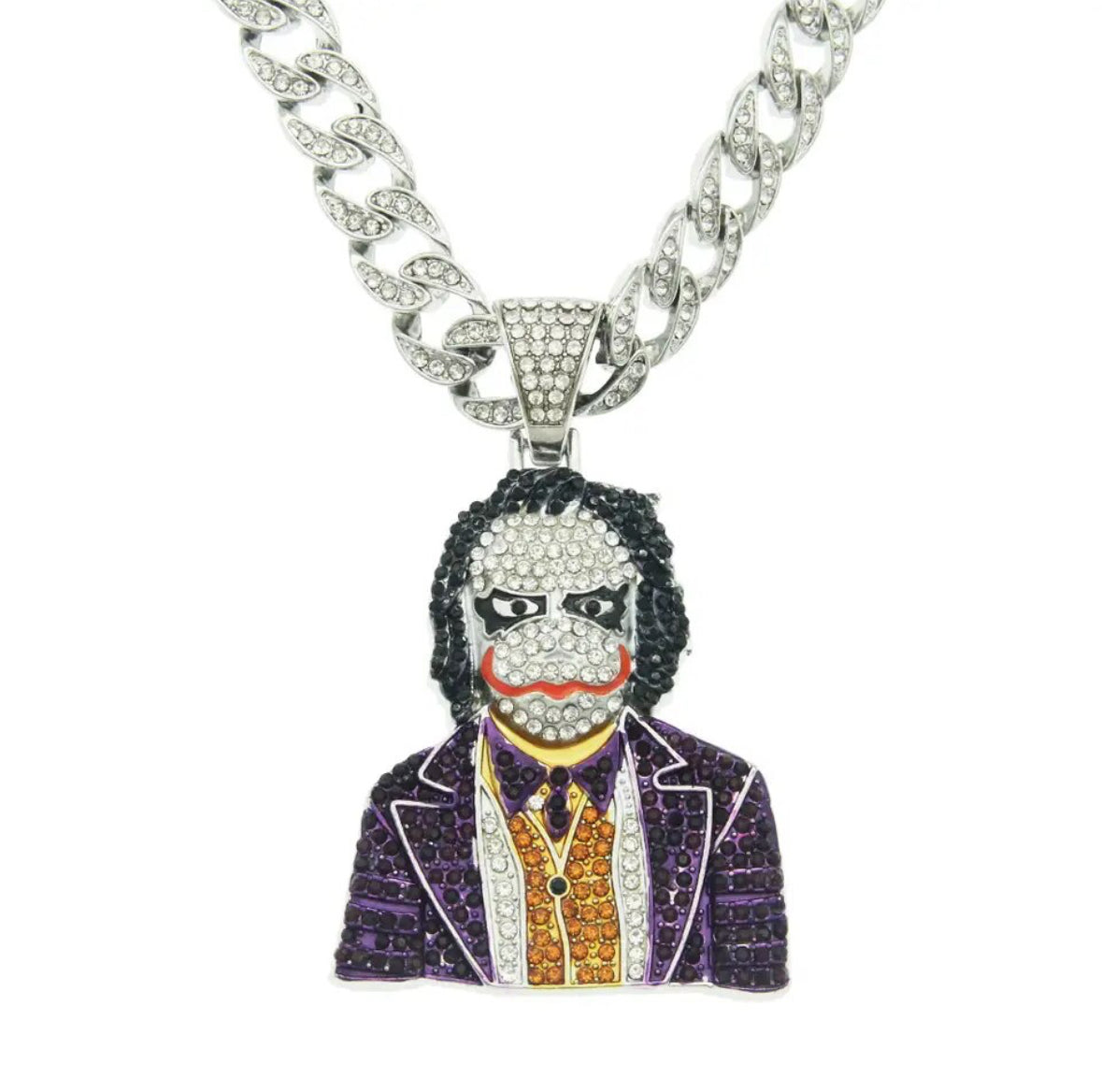 "JOKER CUBAN" ZILVEREN HANGER