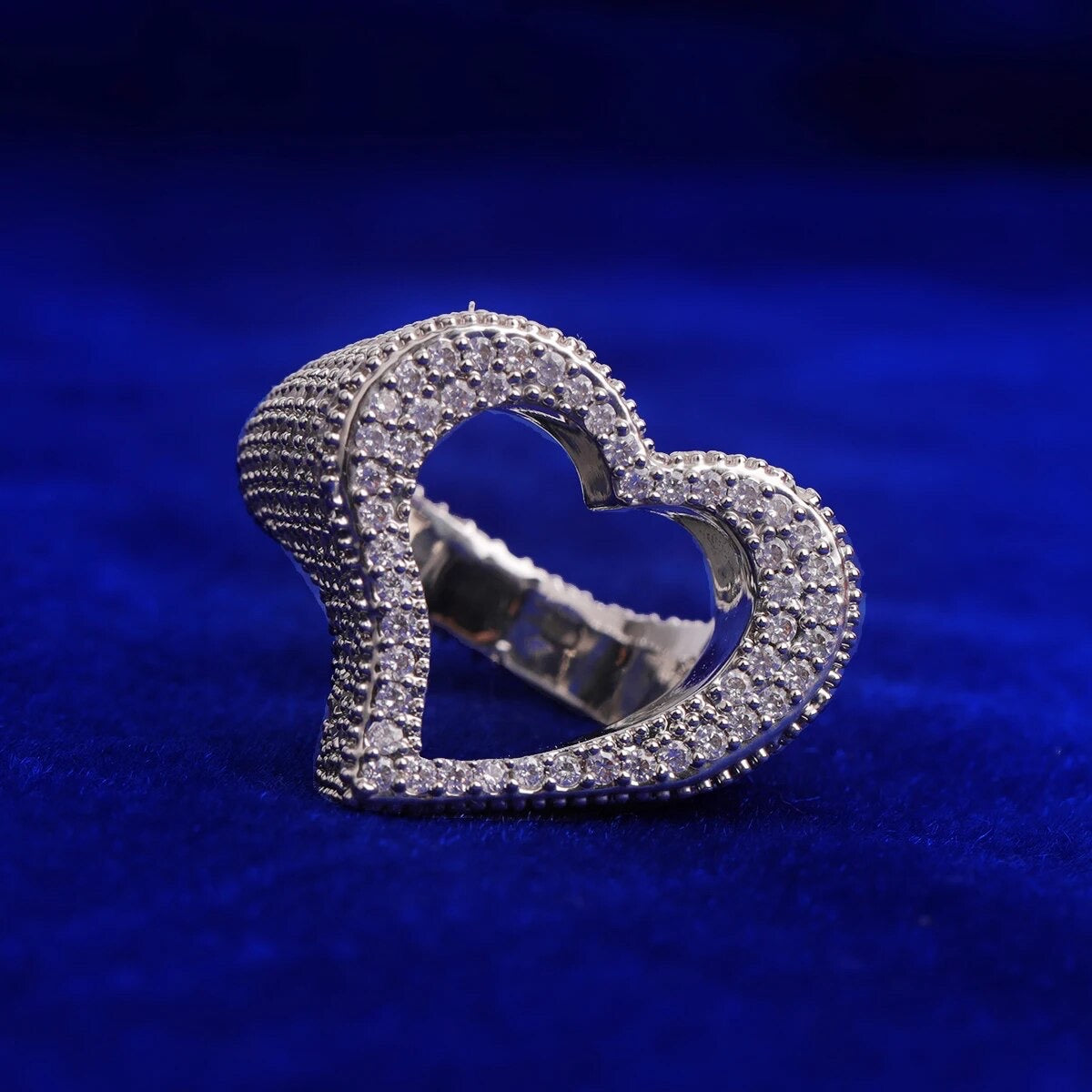 ''OPENHART'' ZILVEREN RING