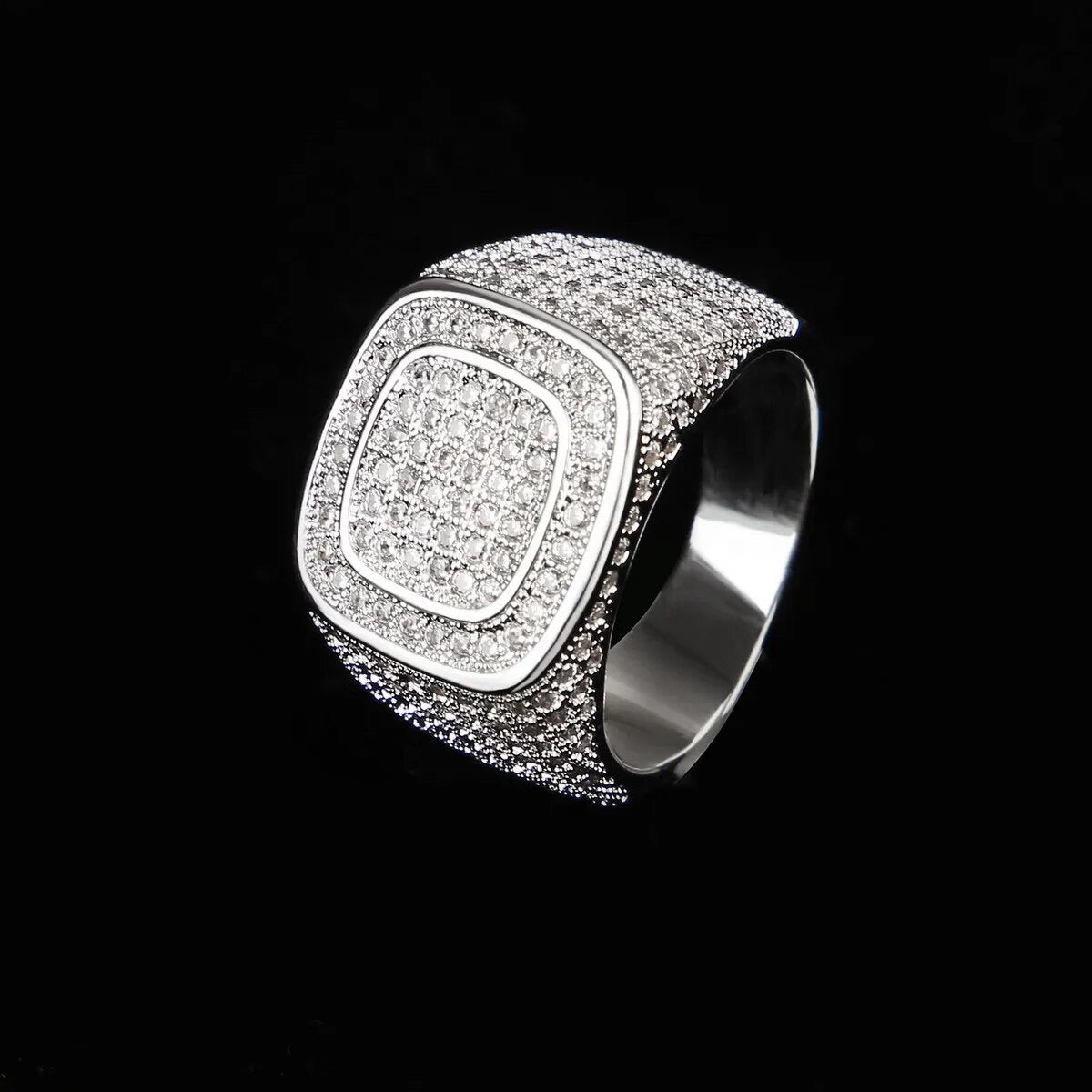 ''HEXAGON'' ZILVEREN RING