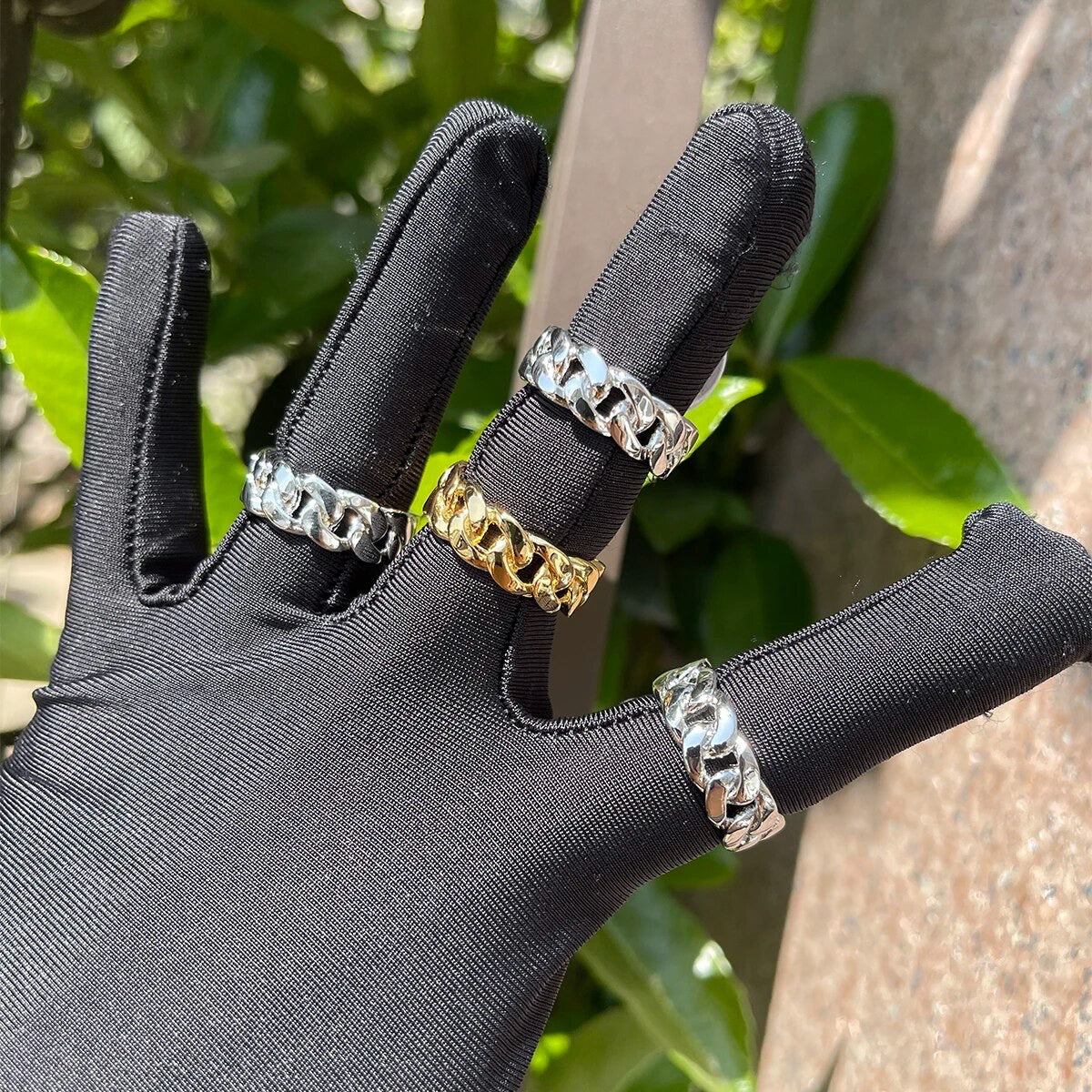 ''CUBAN'' ZILVEREN RING
