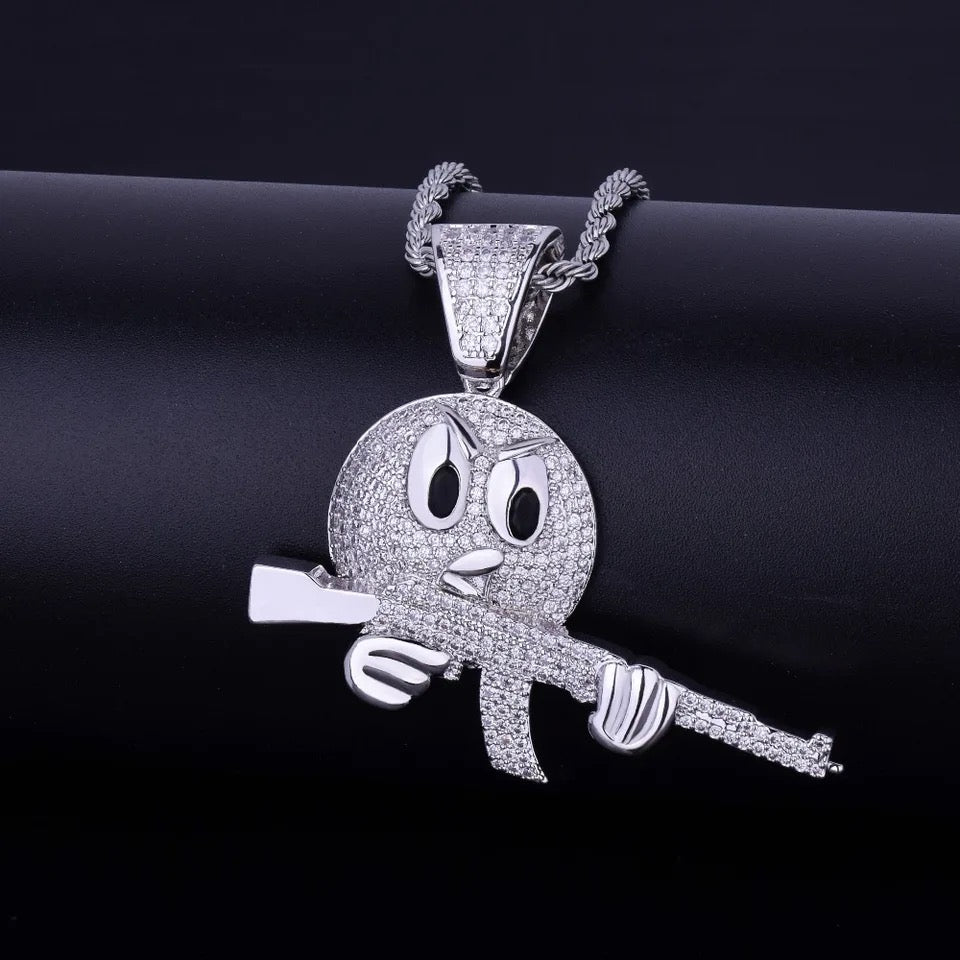 "GUN" ZILVEREN HANGER