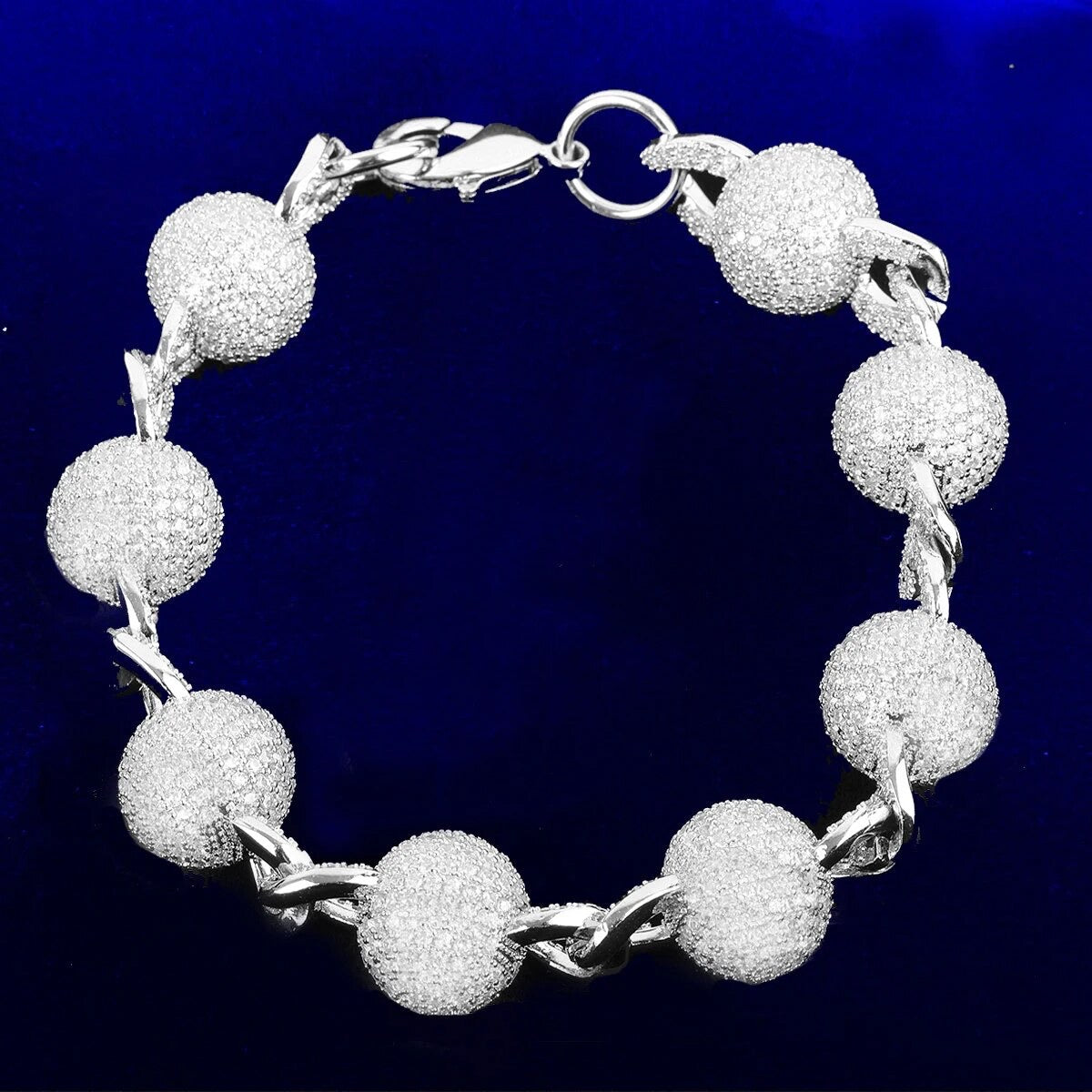 ''CUBAN BALLETJES'' ZILVEREN ARMBAND