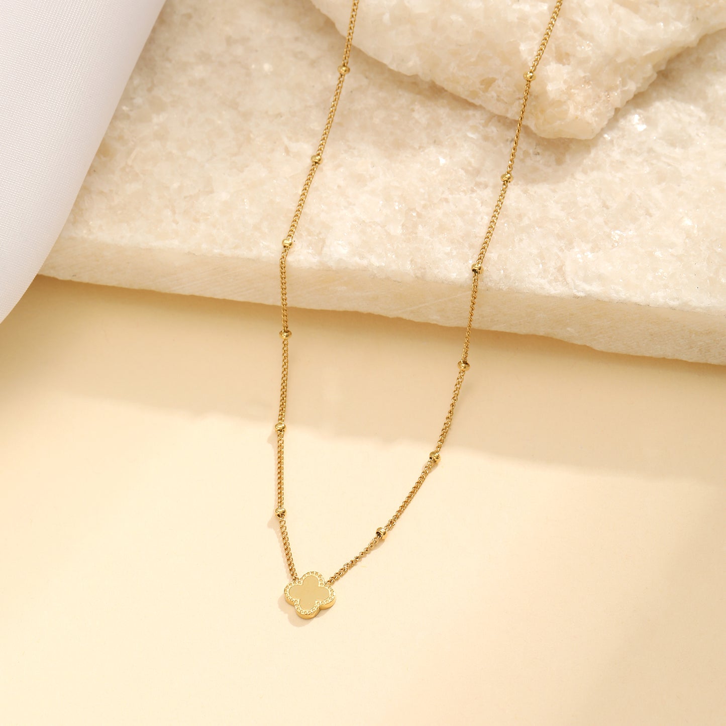 "KLAVER GOUD" GOUDEN KETTING