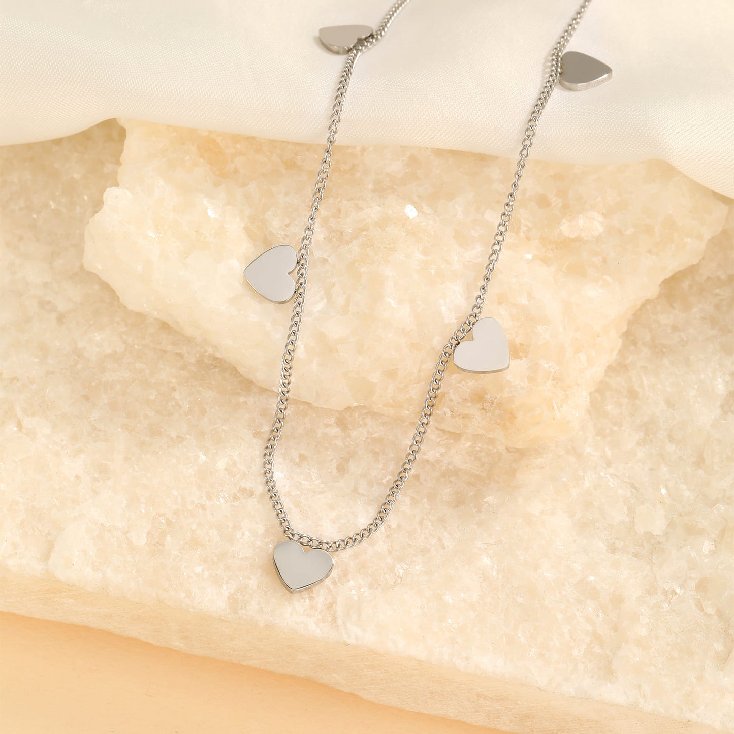 ''HEART'' ZILVEREN KETTING