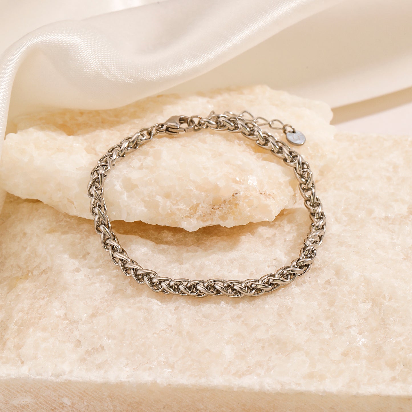 ''CHUNKY'' ZILVEREN ARMBAND