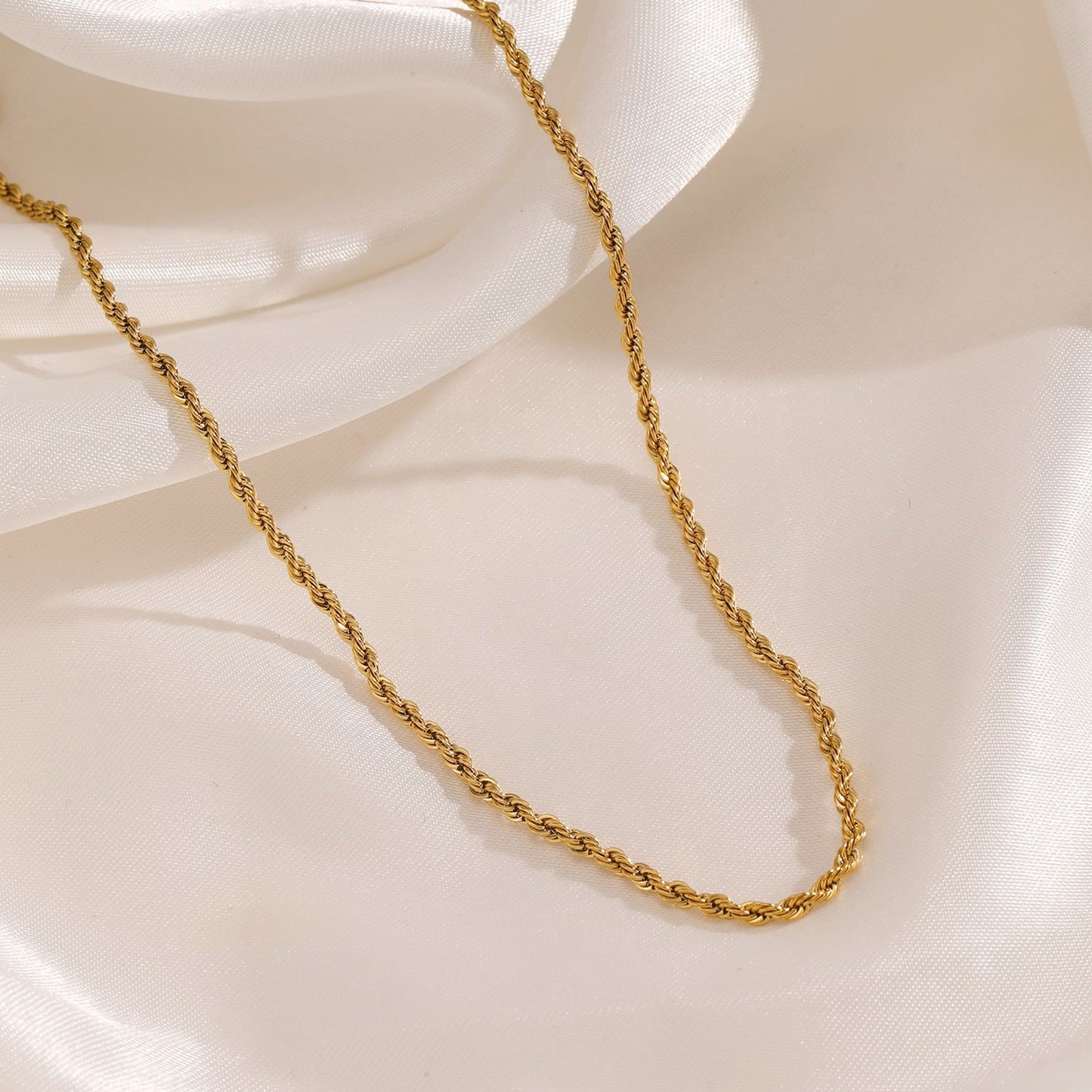 ''ROPE'' GOUDEN KETTING (2MM)