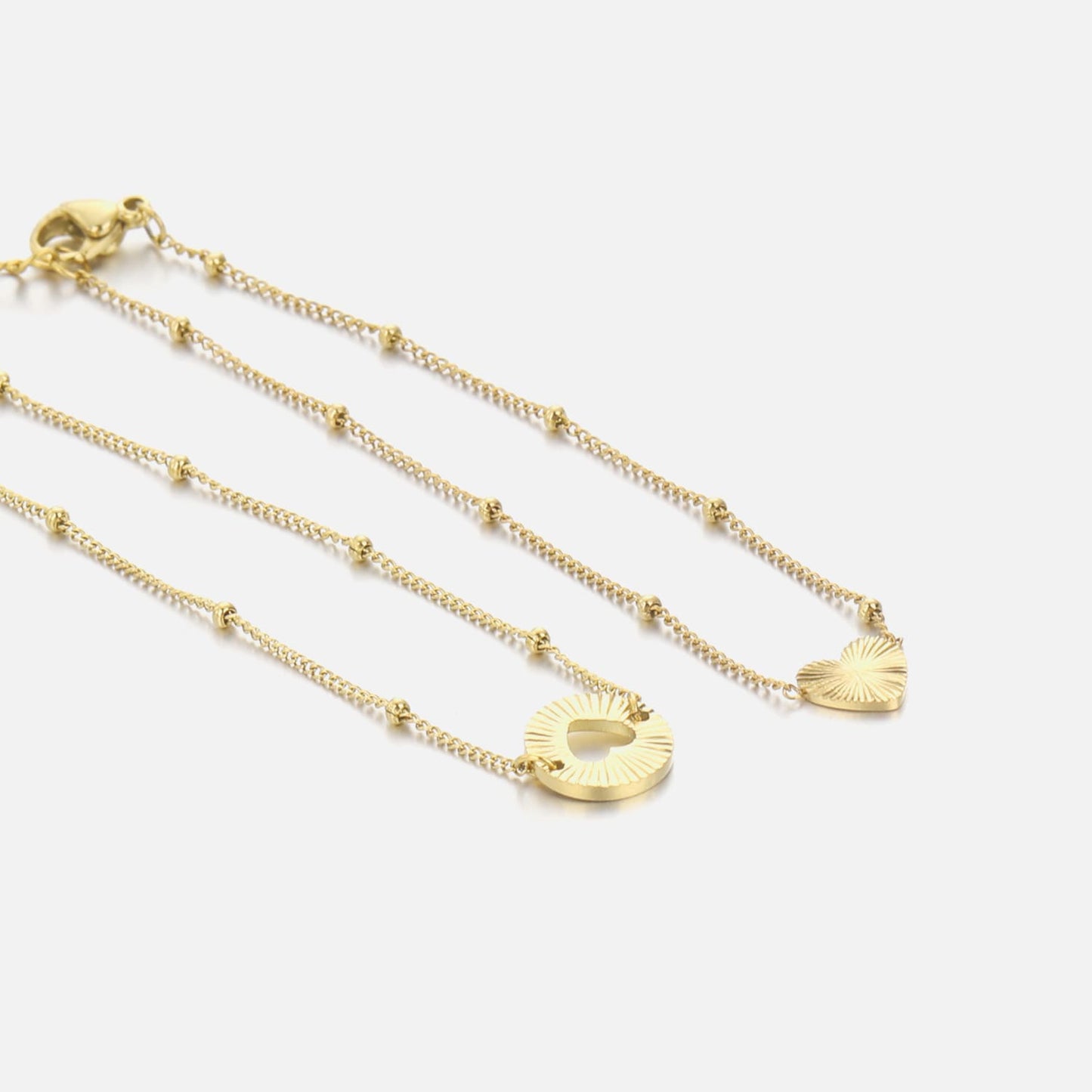 ''GESLOTEN HARTJE'' GOUDEN ARMBAND