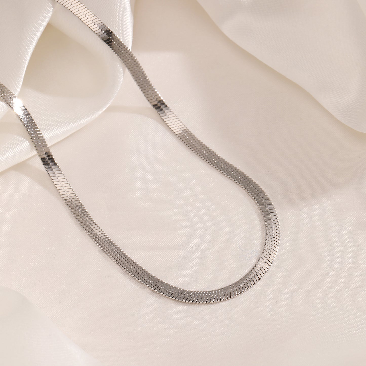 'PLATTE KETTING'' ZILVEREN KETTING (2,5mm)