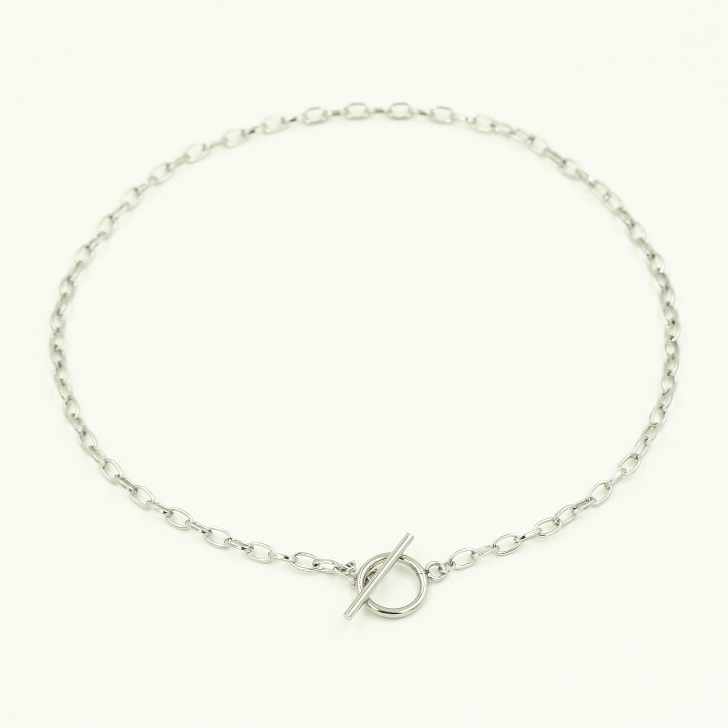 'SCHAKEL KIPITTELSLOT'' ZILVEREN KETTING