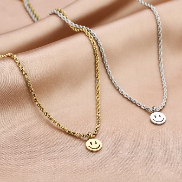 ''HAPPY ROPE'' ZILVEREN KETTING