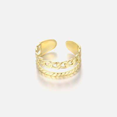 ''DUBBELE" GOUDEN RING