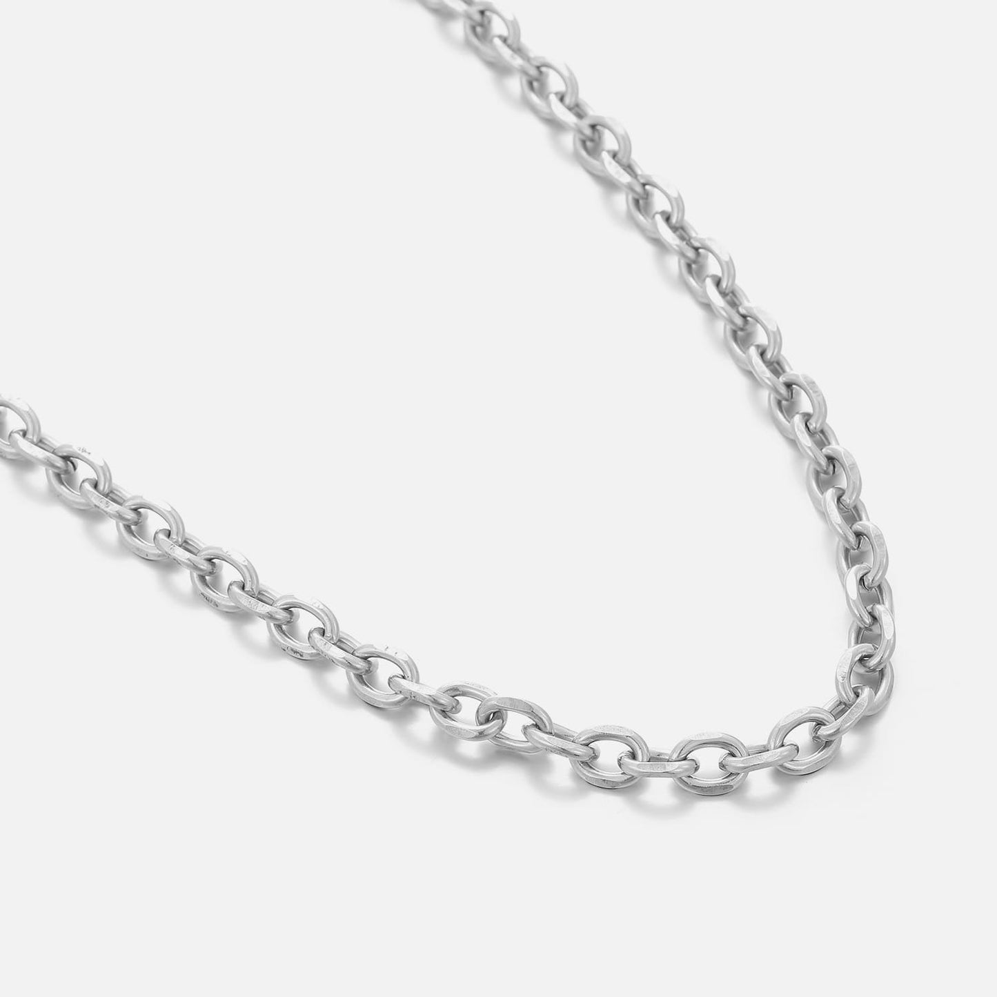 "SCHAKEL LUX" ZILVEREN KETTING (7mm)