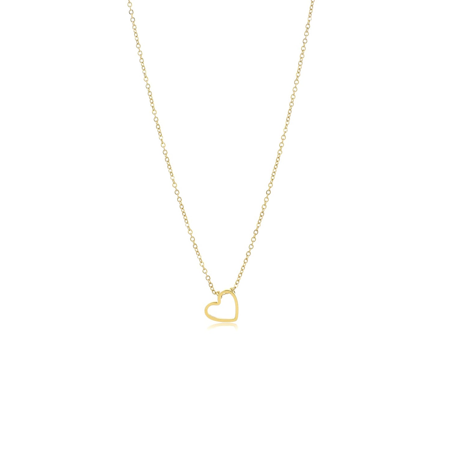 ''OPEN HARTJES" GOUDEN KETTING