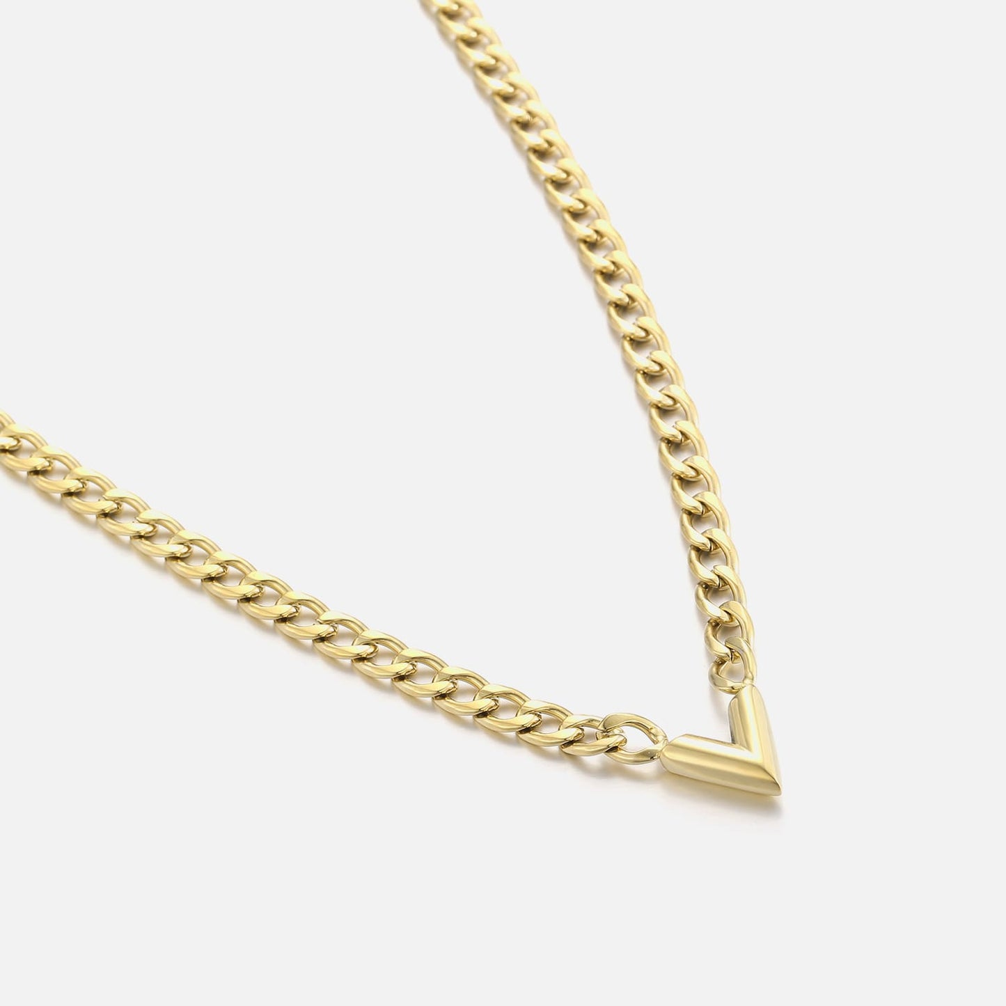 'SCHAKEL V' GOUDEN KETTING