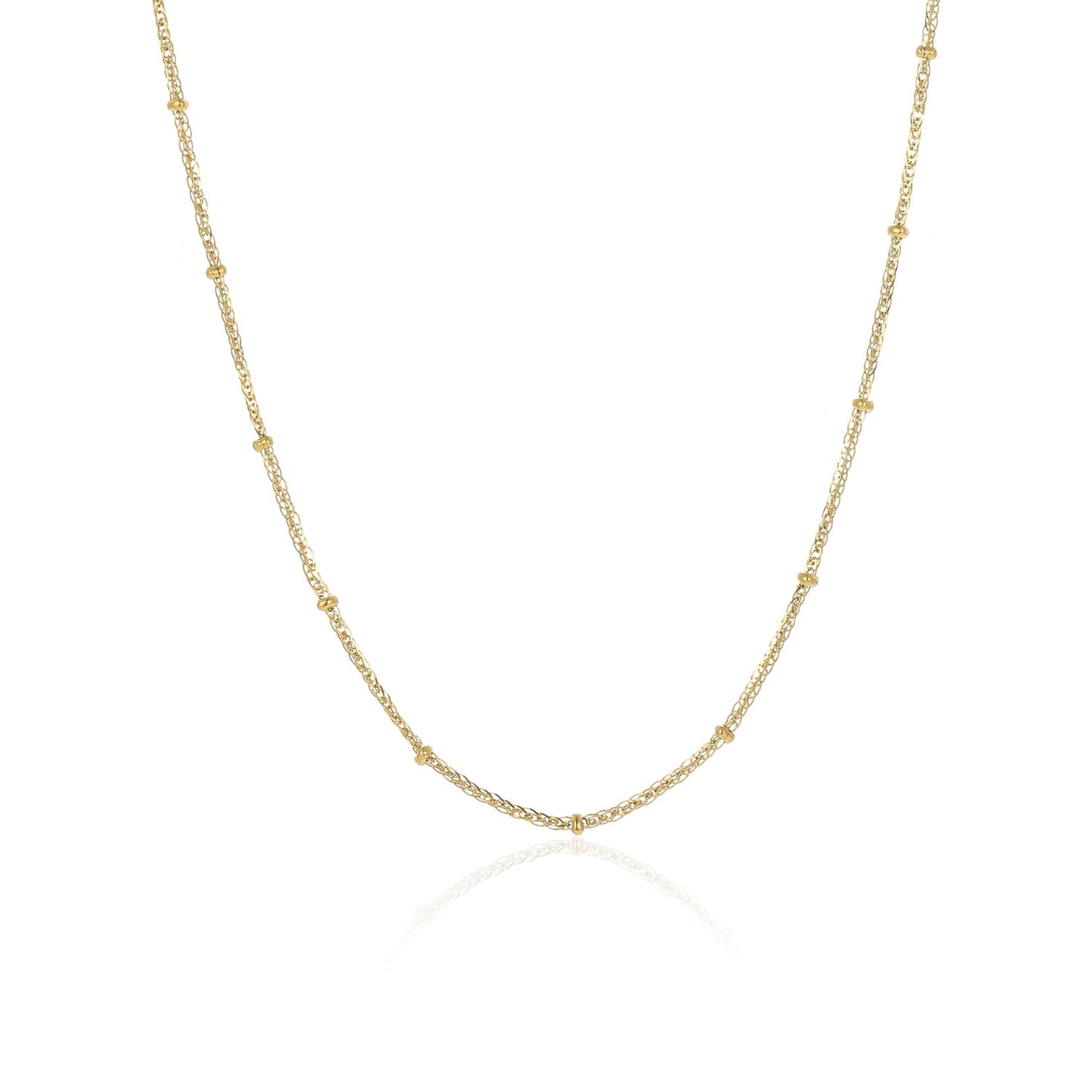 ''FANCY BOLLETJES'' GOUDEN KETTING