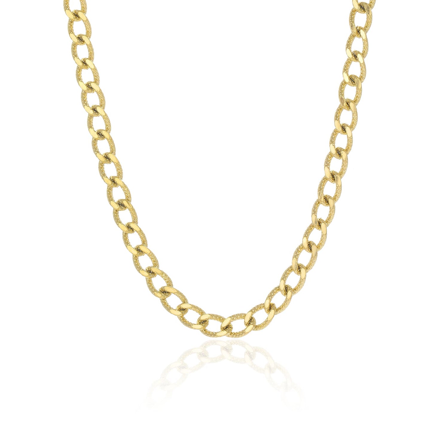 ''FANCY CUBAN" GOUDEN KETTING (6mm)