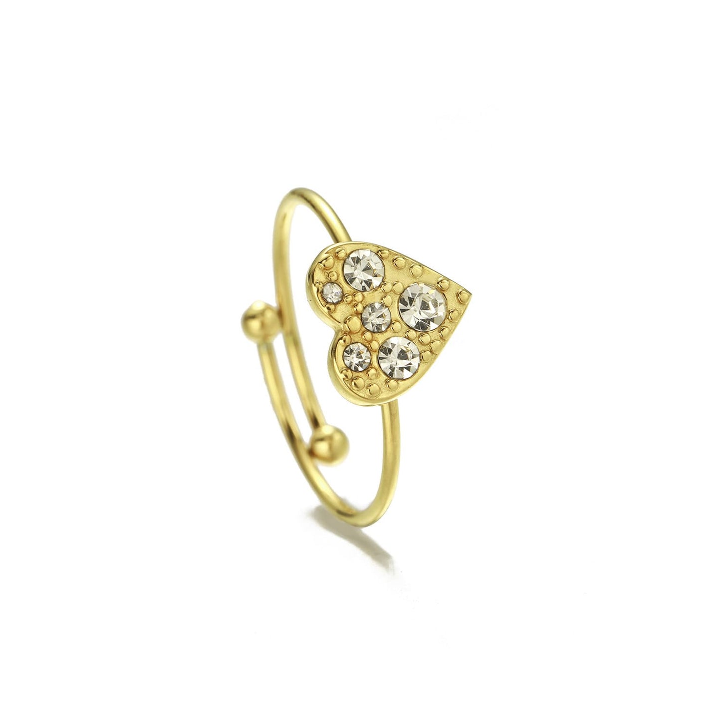 ''DIAMOND HART" GOUDEN RING