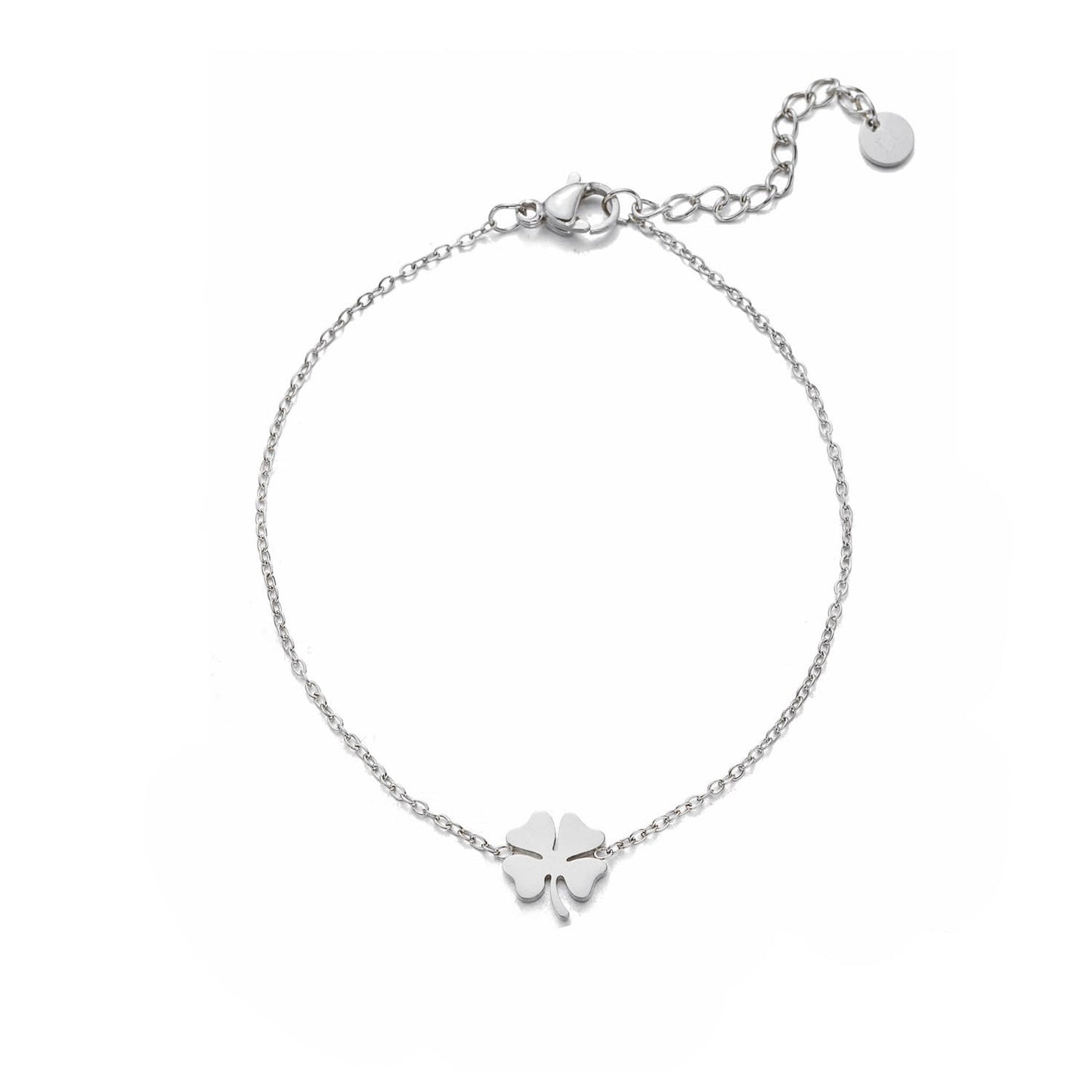 ''KLAVER" ZILVEREN ARMBAND