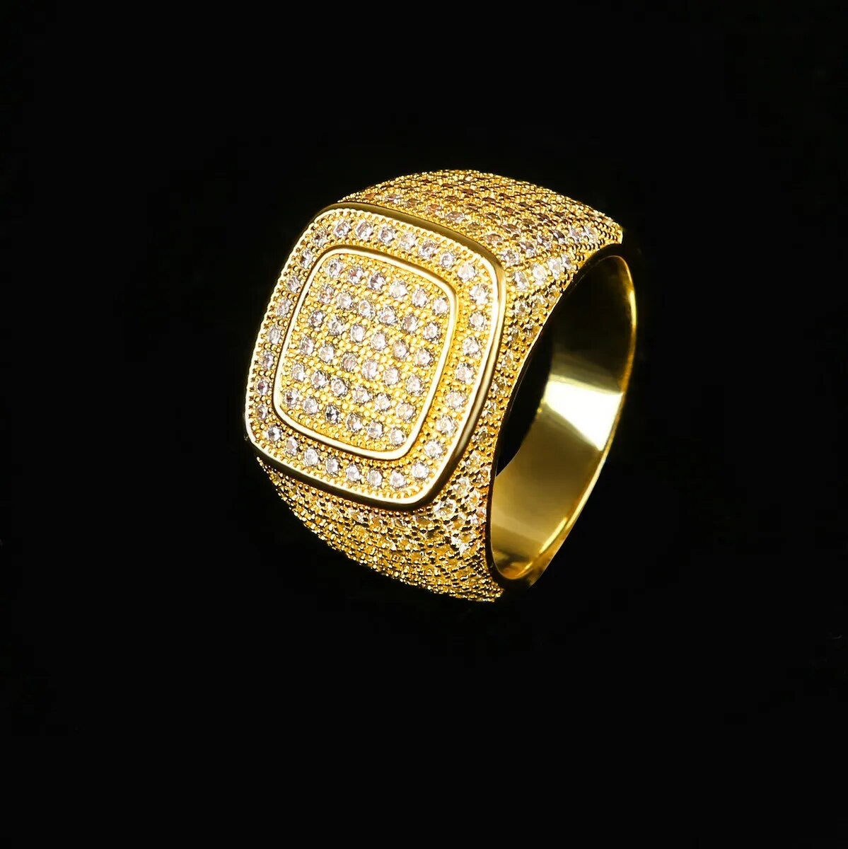 ''HEXAGON'' GOUDEN RING