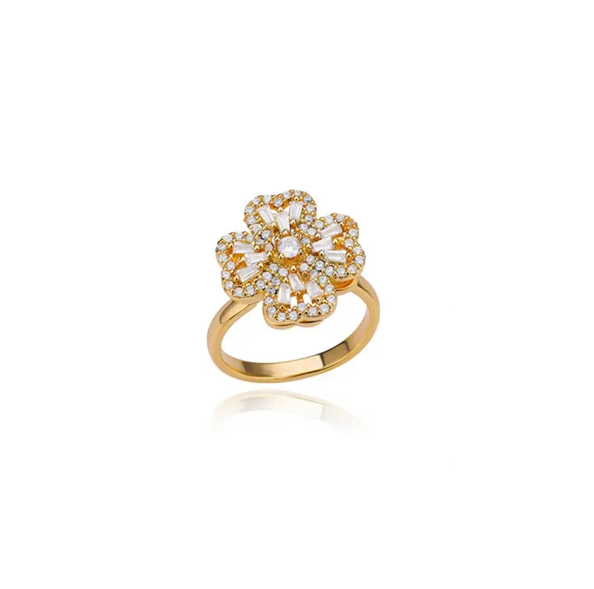 ''SPINNER KLAVER GROOT'' GOUDEN RING