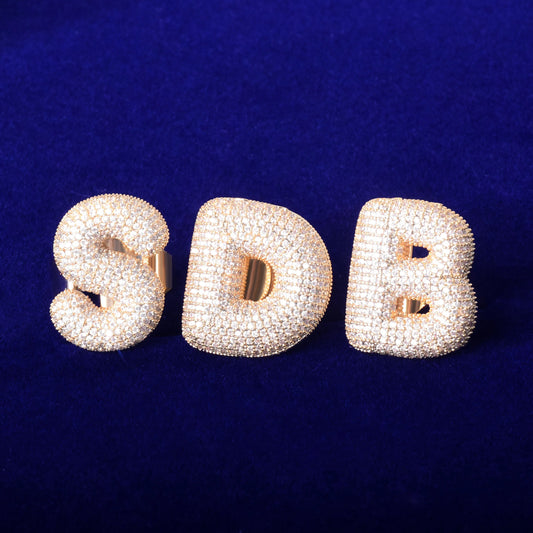 ''LETTER'' GOUDEN RING