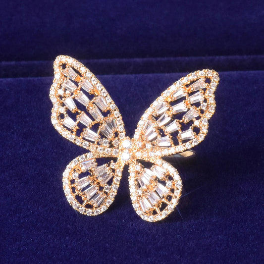 ''VLINDER'' GOUDEN RING