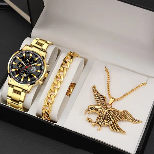''ADELAAR'' GOUDEN HORLOGEBOX