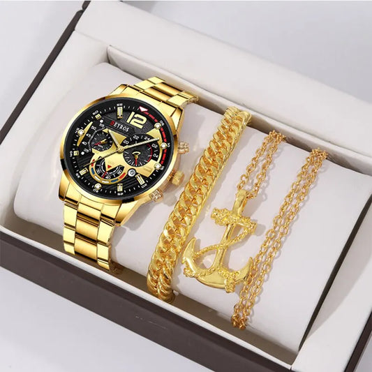 ''ANKER'' GOUDEN HORLOGEBOX