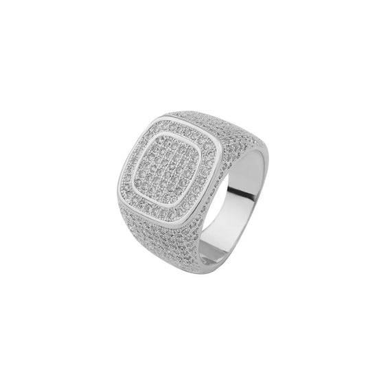 ''HEXAGON'' ZILVEREN RING