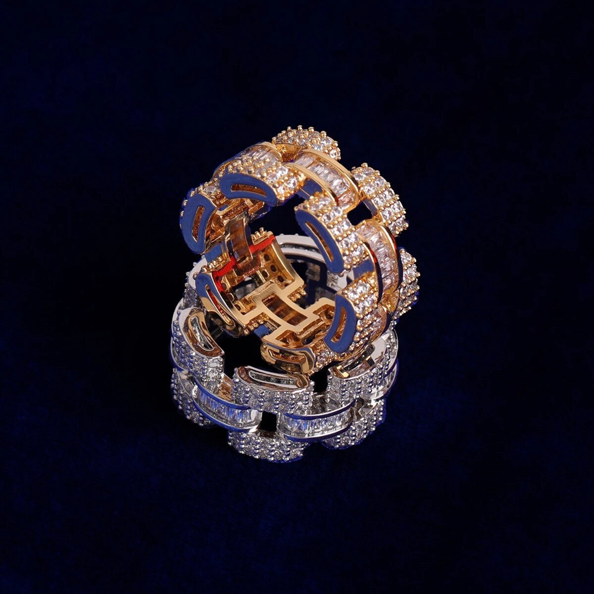 ''BAGUETTE'' ZILVEREN RING