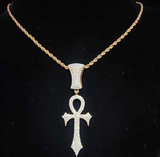 "CROSS COTHIC" GOUDEN HANGER