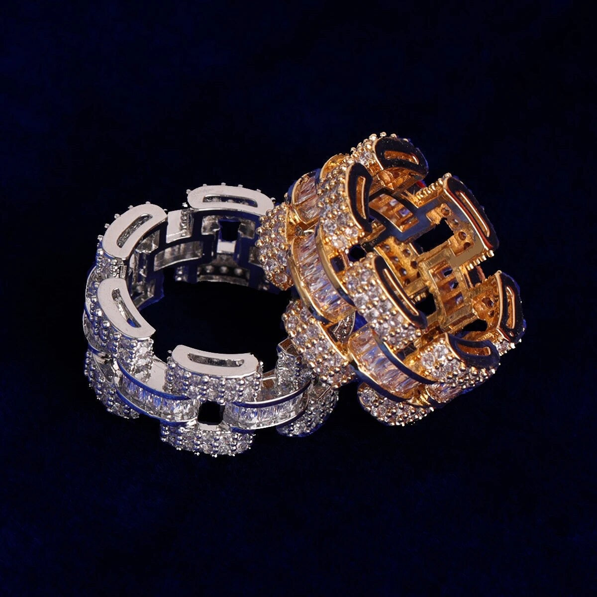 ''BAGUETTE'' ZILVEREN RING