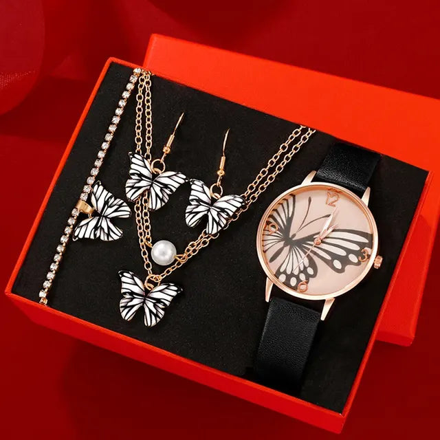 ''VLINDER" GOUDEN HORLOGEBOX