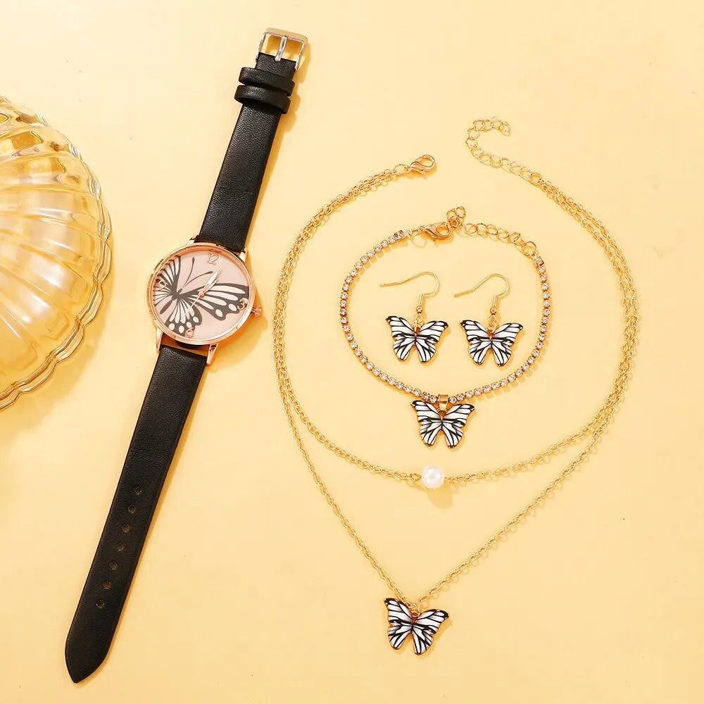 ''VLINDER" GOUDEN HORLOGEBOX