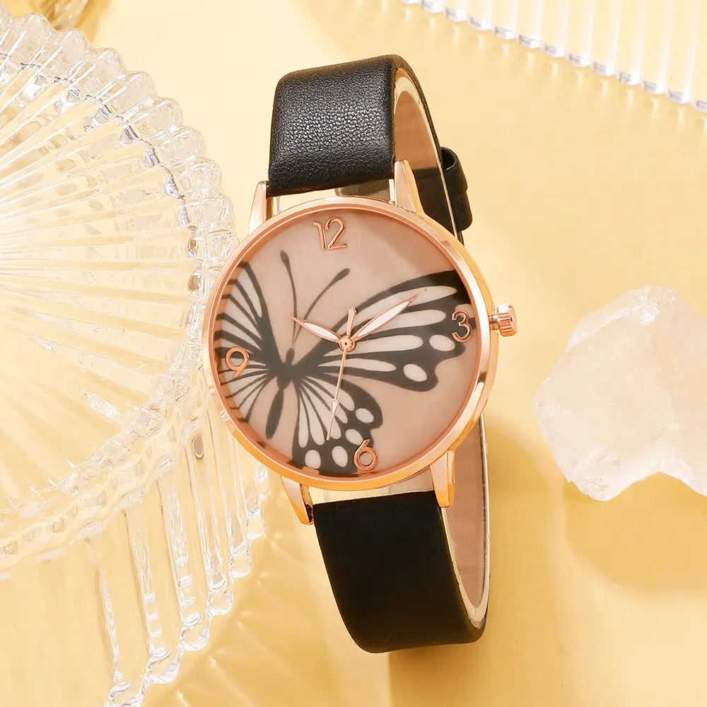 ''VLINDER" GOUDEN HORLOGEBOX