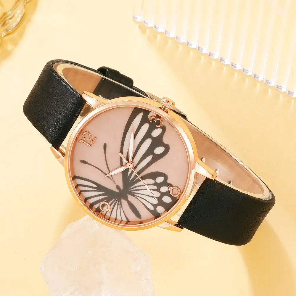 ''VLINDER" GOUDEN HORLOGEBOX