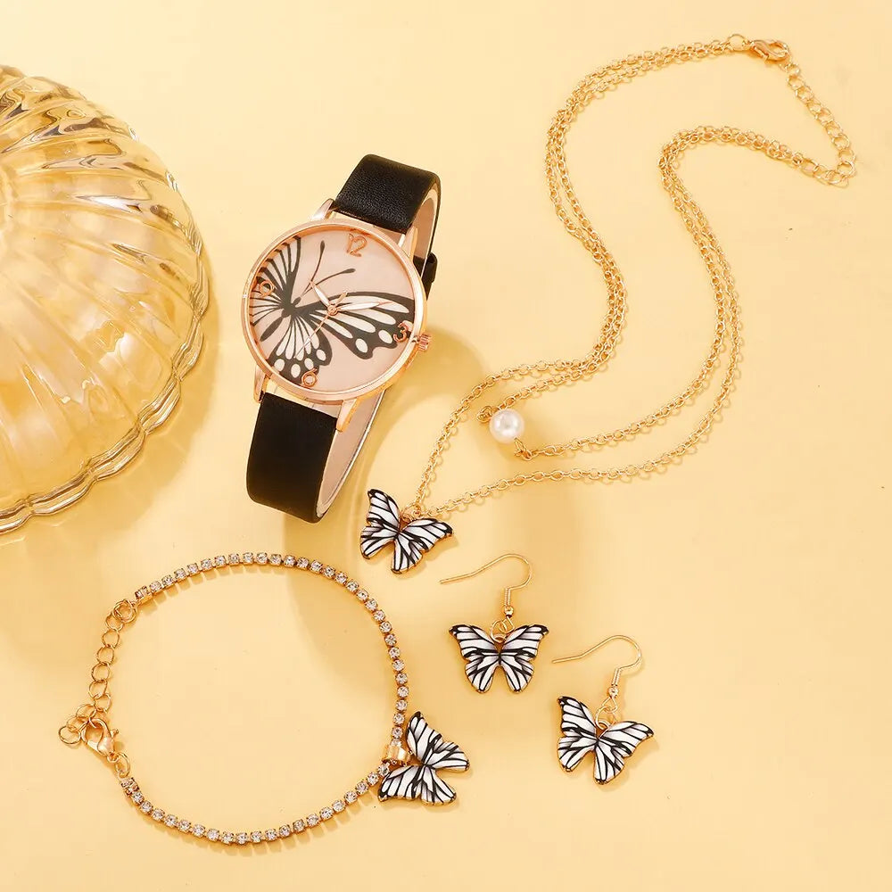 ''VLINDER" GOUDEN HORLOGEBOX