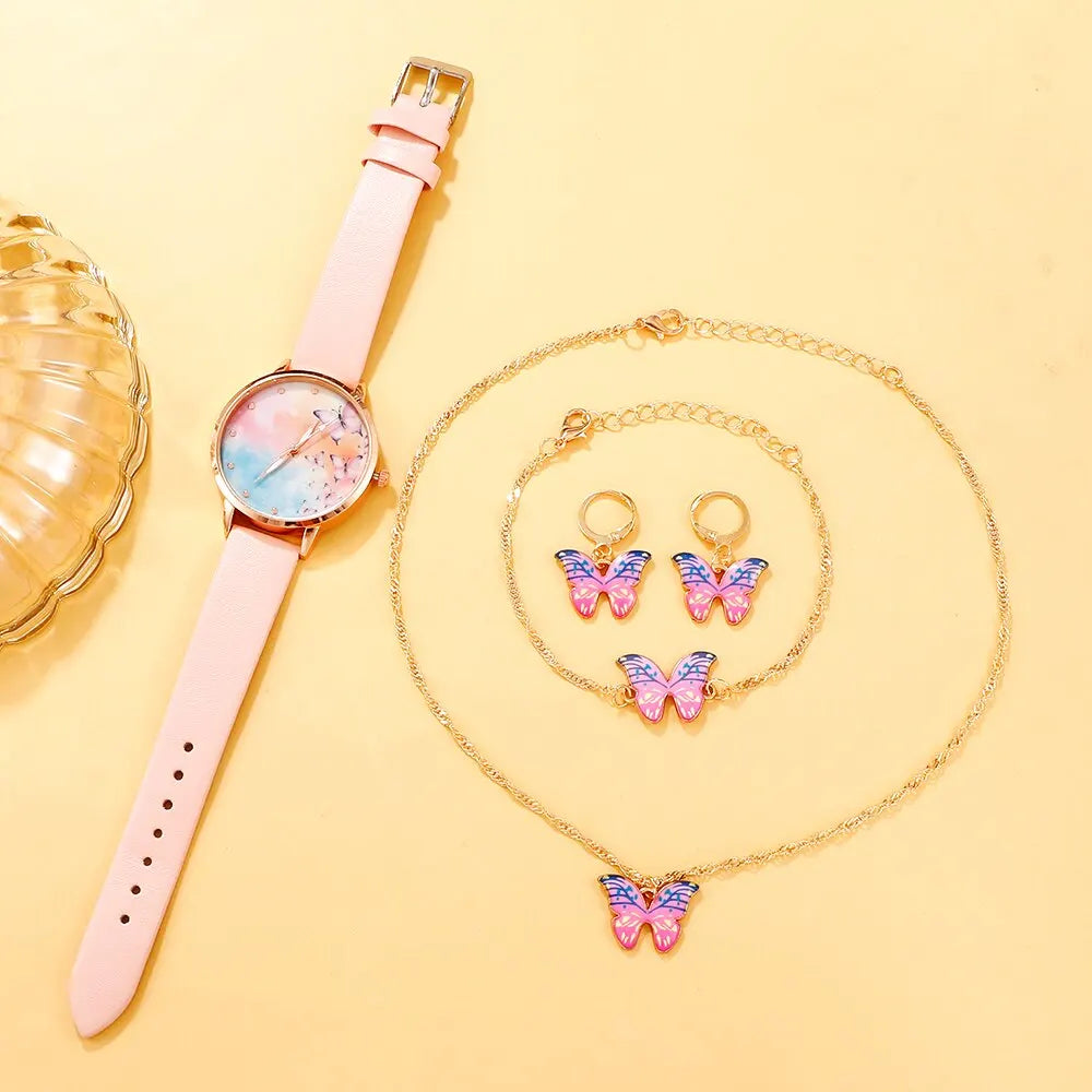 ''VLINDER" GOUDEN HORLOGEBOX