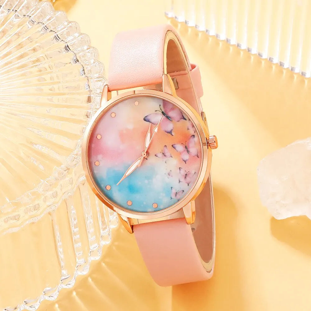 ''VLINDER" GOUDEN HORLOGEBOX