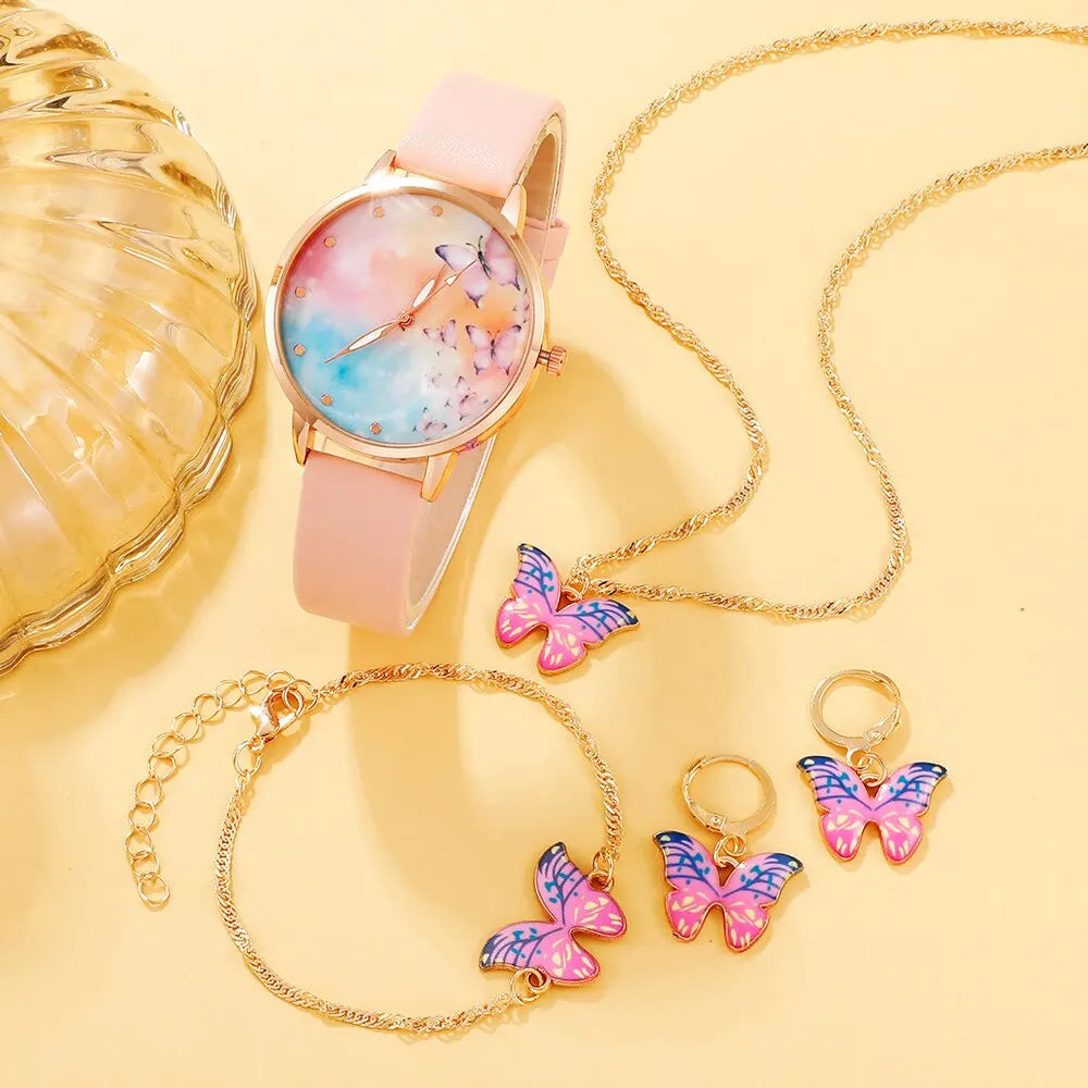 ''VLINDER" GOUDEN HORLOGEBOX